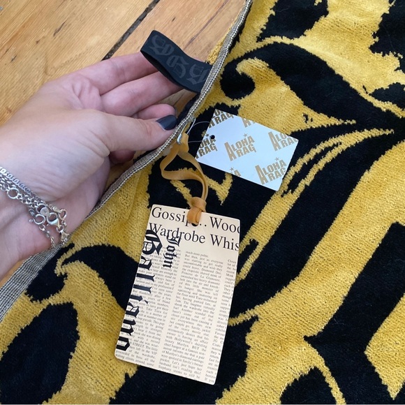 Vtg John Galliano Leopard Cheetah Animal Print Beach Towel Extra Large New - Picture 2 of 4